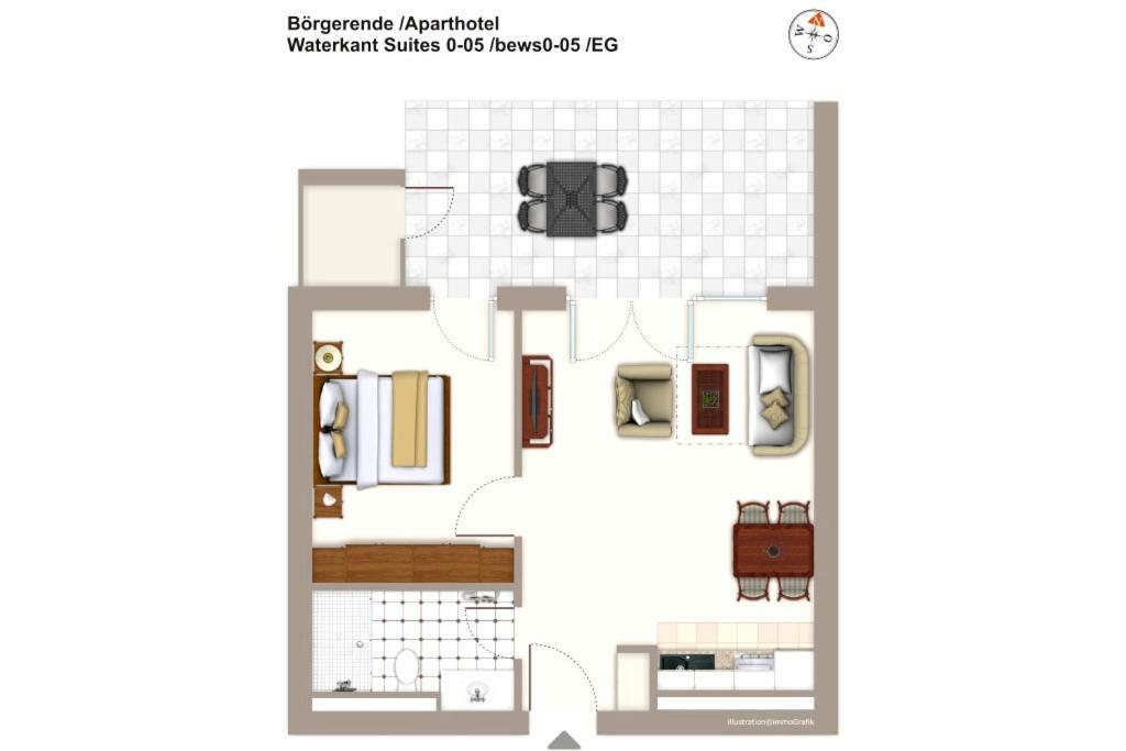 Waterkant Suite 0-05 Börgerende-Rethwisch Kültér fotó